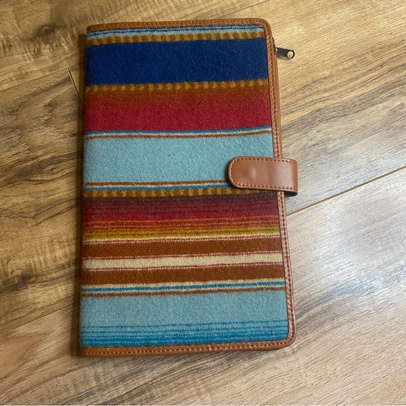 PENDLETON Travel Jewelry Organizer Wool & Leather - Picture 2 of 10